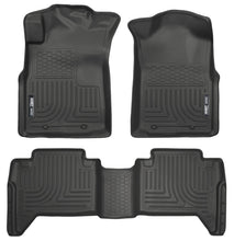 Load image into Gallery viewer, Husky Liners 05-13 Toyota Tacoma WeatherBeater Combo Black Floor Liners

