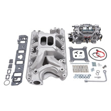 Load image into Gallery viewer, Edelbrock Manifold And Carb Kit Performer RPM Air-Gap Small Block Ford 351W Natural Finish
