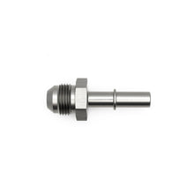 Load image into Gallery viewer, DeatschWerks 8AN Male Flare to 3/8in Male EFI Quick Connect Adapter - Anodized Matte Black
