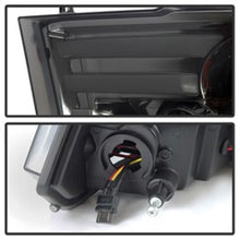 Load image into Gallery viewer, Spyder Dodge Ram 09-12 Projector Headlights Light Bar DRL Smoke PRO-YD-DR09-LBDRL-SM
