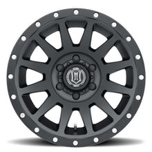 Load image into Gallery viewer, ICON Compression 18x9 6x5.5 25mm Offset 6in BS 95.1mm Bore Satin Black Wheel

