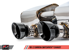 Load image into Gallery viewer, AWE Tuning Porsche 911 (991.2) Carrera / S SwitchPath Exhaust for PSE Cars - Diamond Black Tips
