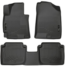 Load image into Gallery viewer, Husky Liners 2014-2016 Hyundai Elantra WeatherBeater Combo Black Floor Liners
