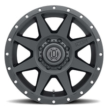 Load image into Gallery viewer, ICON Rebound 20x9 8x6.5 12mm Offset 5.5in BS 121.40mm Bore Satin Black Wheel
