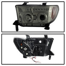 Load image into Gallery viewer, Spyder Toyota Tundra 07-13 Projector Headlights LED Halo LED Smke PRO-YD-TTU07-HL-SM
