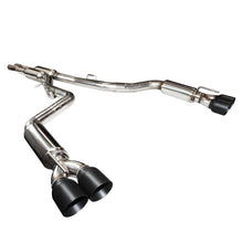 Load image into Gallery viewer, Kooks 2015+ Dodge Challenger Hellcat 3in Competition Cat-Back Exhaust 4in Black Slash Cut Tips
