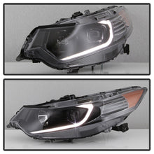 Load image into Gallery viewer, xTune 09-14 Acura TSX Projector Headlights - Light Bar DRL - Black (PRO-JH-ATSX09-LB-BK)
