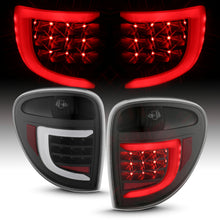 Load image into Gallery viewer, ANZO 2004-2007 Dodge  Grand Caravan LED Tail Lights w/ Light Bar Black Housing Clear Lens

