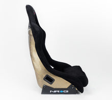 Load image into Gallery viewer, NRG FRP Bucket Seat ULTRA Edition - Large (Black Alcantara/Gold Glitter Back)
