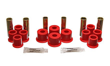 Load image into Gallery viewer, Energy Suspension 8/81-96 Ford F100/F150 2WD Red Rear Leaf Spring Bushing Set
