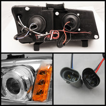 Load image into Gallery viewer, Spyder Chevy Silverado 1500 03-06 Projector Headlights LED Halo LED Ambr Reflctr Ch PRO-YD-CS03-AM-C
