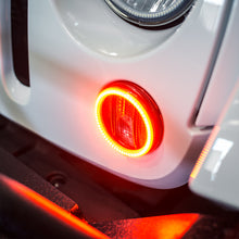 Load image into Gallery viewer, Oracle Jeep Wrangler 07-17 LED Waterproof Turn Signal Halo Kit - Amber
