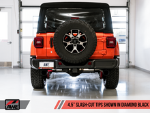 Load image into Gallery viewer, AWE Tuning 2018+ Jeep Wrangler JL/JLU Tread Edition Axle-Back Dual Exhaust - Diamond Black Tips
