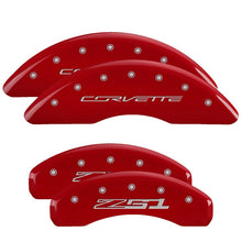 Load image into Gallery viewer, MGP 4 Caliper Covers Engraved F &amp; R Gen 4/Camaro Yellow Finish Black Char 1997 Chevrolet Camaro
