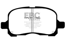 Load image into Gallery viewer, EBC 98-02 Chevrolet Prism 1.8 Greenstuff Front Brake Pads
