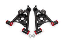 Load image into Gallery viewer, BMR 79-93 Fox Mustang Non-Adj Lower A-Arms Standard Ball Joint Spring Pocket - Black Hammertone
