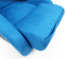 Load image into Gallery viewer, NRG FRP Bucket Seat ULTRA Edition - Large (Blue Alcantara/Gold Glitter Back)
