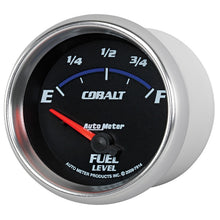 Load image into Gallery viewer, Autometer Cobalt 66.7mm 0-90 ohms Fuel Level Gauge
