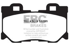 Load image into Gallery viewer, EBC 08-13 Infiniti FX50 5.0 Greenstuff Rear Brake Pads
