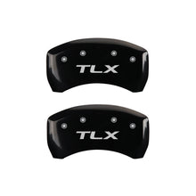 Load image into Gallery viewer, MGP 4 Caliper Covers Engraved Front Acura Engraved Rear TLX Black finish silver ch
