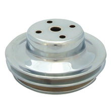 Load image into Gallery viewer, Spectre BB Chevy (w/Long Water Pump) Double Upper Groove Crankshaft Pulley - Chrome
