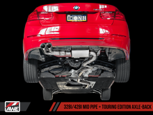 Load image into Gallery viewer, AWE Tuning BMW F3X 28i / 30i Touring Edition Axle-Back Exhaust Single Side - 80mm Silver Tips
