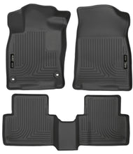 Load image into Gallery viewer, Husky Liners 2016 Honda Civic (4DR) WeatherBeater Combo Black Floor Liners
