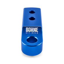 Load image into Gallery viewer, Borne Off-Road CNC Hitch Receiver Shackle 2in Blue
