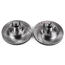 Load image into Gallery viewer, Power Stop 95-01 Ford Explorer Front Evolution Drilled &amp; Slotted Rotors - Pair

