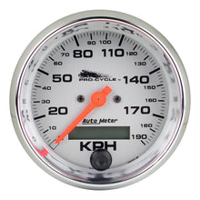 Load image into Gallery viewer, Autometer Pro-Cycle Gauge Speedo 3 3/4in 120 Mph Elec Silver
