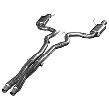 Load image into Gallery viewer, Kooks 15+ Mustang 5.0L 4V Convertible 3in Cat-Back w/ X-Pipe 4in Slash Cut Polished Tips Exhaust
