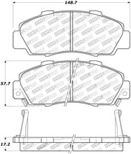 Load image into Gallery viewer, StopTech Street Touring 97-99 Acura CL/ 97-01 Integra Type R/91-95 Legend Front Pads
