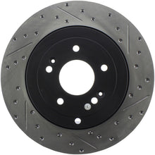 Load image into Gallery viewer, StopTech 10 Hyundai Genesis Coupe w/ Factory Brembo Slotted &amp; Drilled Left Rear Rotor
