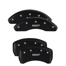 Load image into Gallery viewer, MGP 4 Caliper Covers Engraved Front Gen 5/Camaro Engraved Rear Gen 5/Z28 Red finish silver ch

