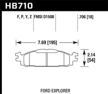Load image into Gallery viewer, Hawk 11-16 Ford Explorer / 12-16 Ford Flex LTS Street Front Brake Pads
