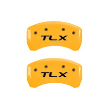 Load image into Gallery viewer, MGP 4 Caliper Covers Engraved Front Acura Engraved Rear TLX Yellow finish black ch
