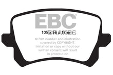 Load image into Gallery viewer, EBC 12-17 Volkswagen CC Bluestuff Rear Brake Pads
