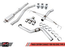 Load image into Gallery viewer, AWE Tuning 2017+ Honda Civic Type R Touring Edition Exhaust w/Front Pipe &amp; Triple Chrome Silver Tips
