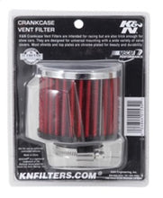 Load image into Gallery viewer, K&amp;N 1.375 inch ID 3 inch OD 2.5 inch H Clamp On Crankcase Vent Filter
