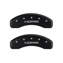 Load image into Gallery viewer, MGP 4 Caliper Covers Engraved Front &amp; Rear MOPAR Red finish silver ch

