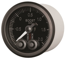 Load image into Gallery viewer, Autometer Stack 52mm -1 to +2 Bar (Incl T-Fitting) Pro-Control Boost Pressure Gauge - Black
