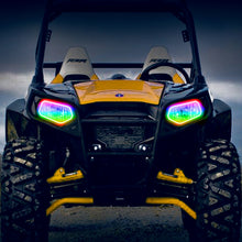 Load image into Gallery viewer, Oracle 08-19 Polaris RZR 570/800/900 Dynamic RGB+W Headlight Halo Kit - ColorSHIFT - Dynamic
