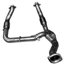 Load image into Gallery viewer, Kooks 11-14 Ford F150 Eco Boost 3.5L V6 3in SS GREEN Cat Turbo Down Y-Pipe
