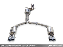 Load image into Gallery viewer, AWE Tuning Audi C7.5 A7 3.0T Touring Edition Exhaust - Quad Outlet Chrome Silver Tips
