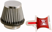 Load image into Gallery viewer, K&amp;N Universal Chrome Filter - Round Tapered - 3in Base OD x 2in Top OD x 2.375in H

