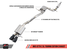 Load image into Gallery viewer, AWE Tuning Mk5 Jetta Mk6 Sportwagen 2.5L Touring Edition Exhaust - Diamond Black Tips
