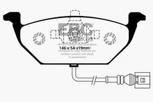 Load image into Gallery viewer, EBC 00-05 Volkswagen Beetle 2.0 Redstuff Front Brake Pads
