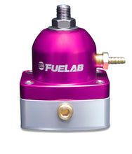 Load image into Gallery viewer, Fuelab 525 Carb Adjustable FPR In-Line 4-12 PSI (1) -6AN In (1) -6AN Return - Purple
