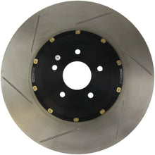 Load image into Gallery viewer, StopTech 09-11 Nissan GT-R Front Right Slotted Bare Iron 380x34mm Aero-Rotor Kit

