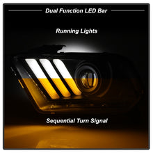 Load image into Gallery viewer, Spyder Ford Mustang 10-13 Projector Headlights - HID Model Only - Black PRO-YD-FM2010V2-HID-BK
